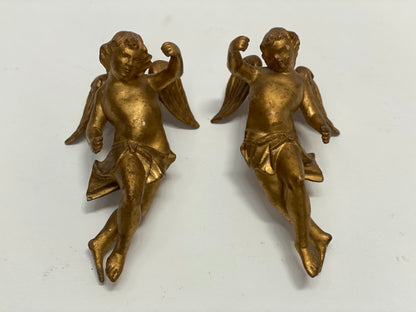 Coppia di angeli dorati XVIII secolo
