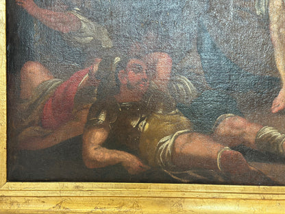 La liberazione di San Pietro olio su tela. XVII secolo