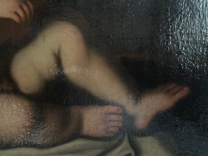 Olio su tela Bambino Gesù con croce XVII secolo
Guido Reni (bottega)