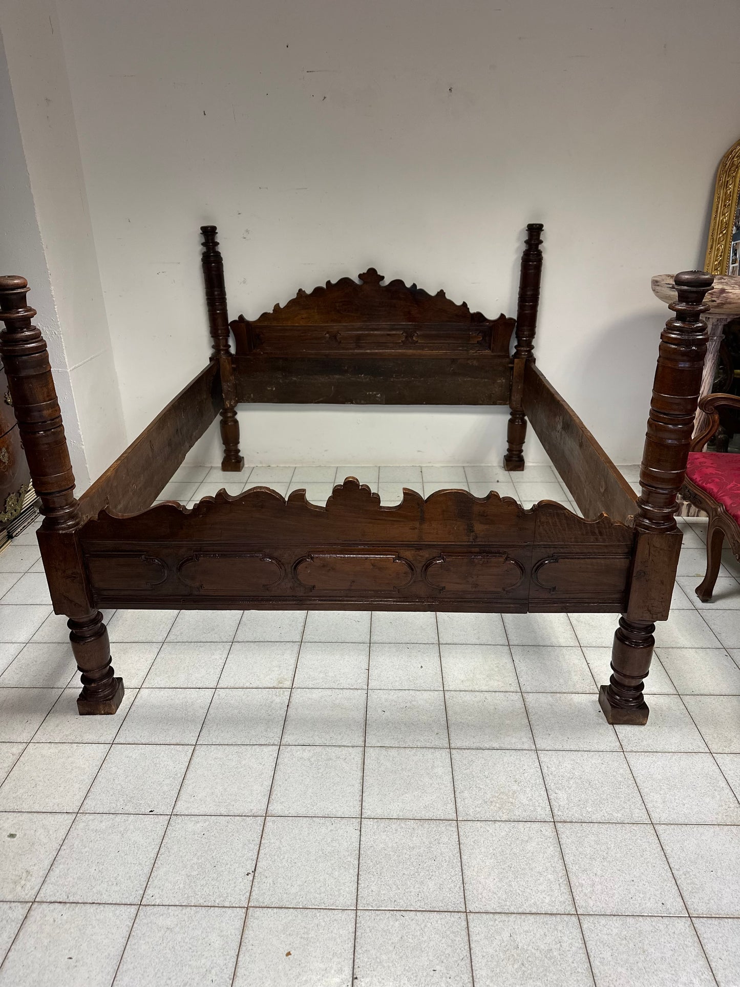 Letto matrimoniale Emiliano bolognese . XVII secolo