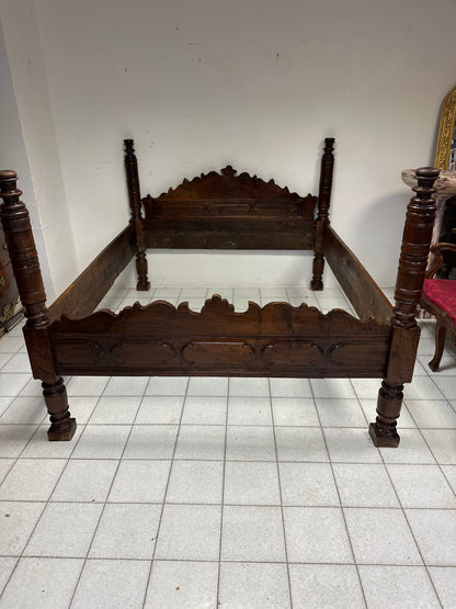 Letto matrimoniale Emiliano bolognese . XVII secolo