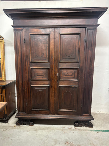 Armadio barocco lombardo Luigi XIV Brescia XVII secolo