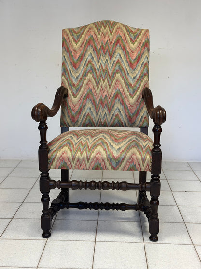 Trono a rocchetto Luigi
XIV lombardo noce