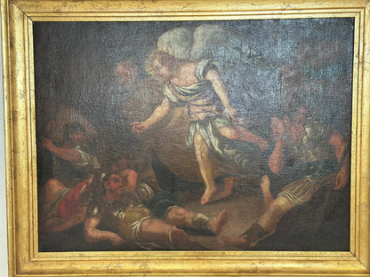 La liberazione di San Pietro olio su tela. XVII secolo