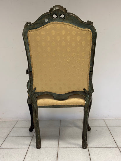 Poltrona Luigi XV Venezia prima metà XVIII secolo