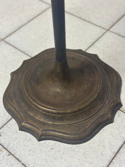 Lucerna fiorentina da terra in bronzo  H 180 cm.  Inizio XIX secolo