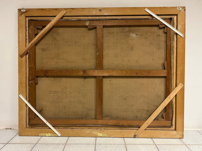 Olio su tela . L’infanzia di Zeus o di Giove .  Primi 800