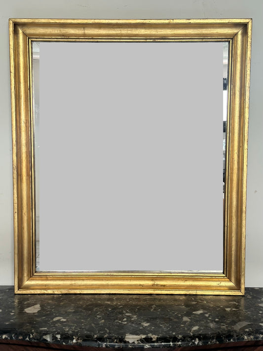 specchiera impero in legno dorato XIXsecolo restaurata