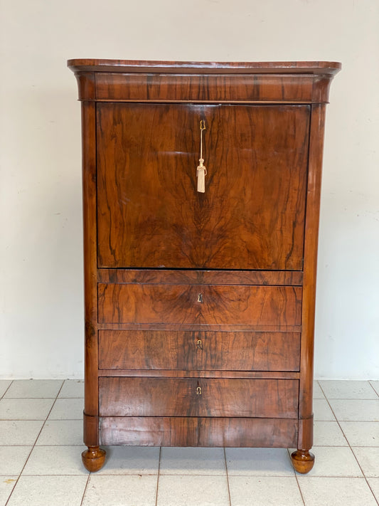 Lombard Charles X Secretaire. Milan, first half of 19th century