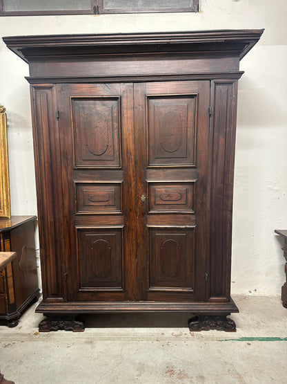Armadio barocco lombardo Luigi XIV Brescia XVII secolo