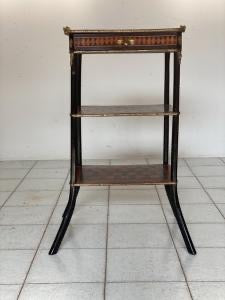 Napoleon III inlaid etagere table