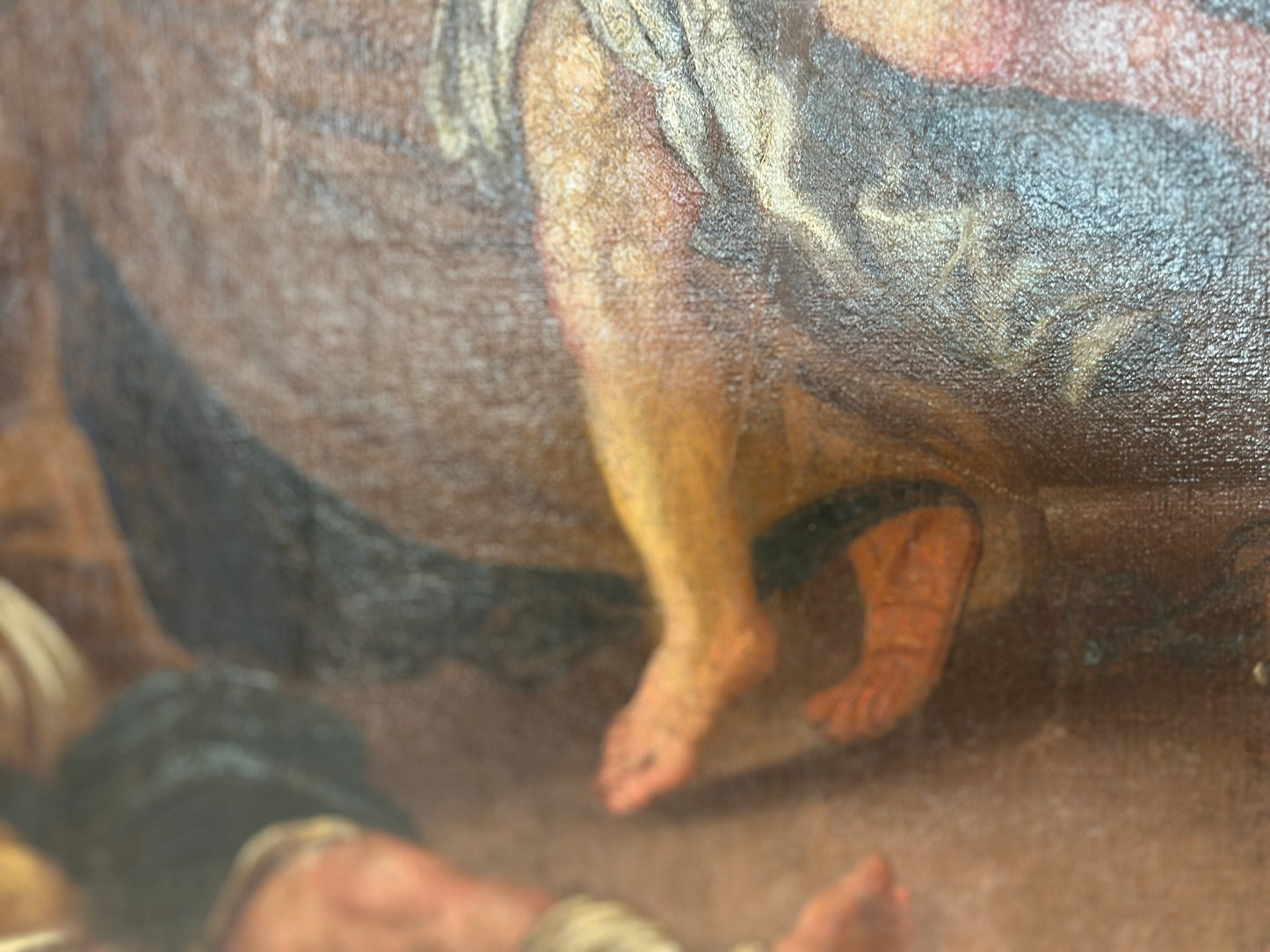 La liberazione di San Pietro olio su tela. XVII secolo