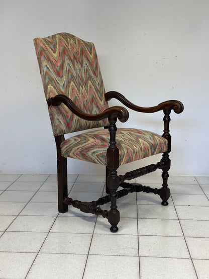 Trono a rocchetto Luigi
XIV lombardo noce