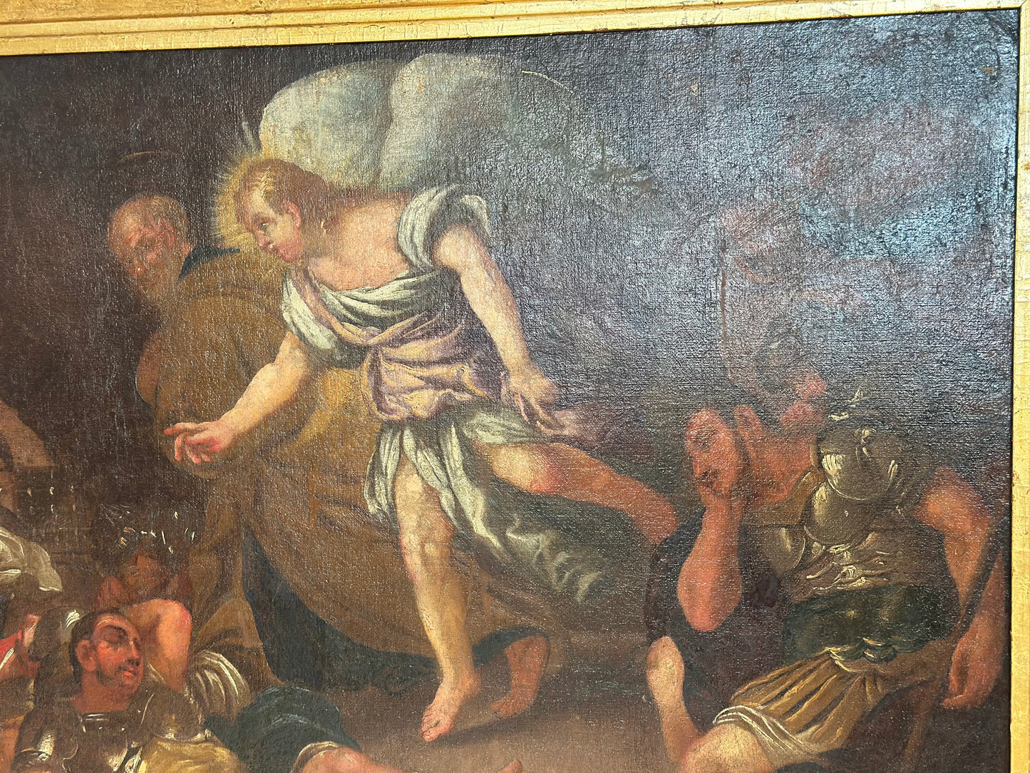 La liberazione di San Pietro olio su tela. XVII secolo