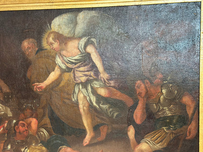 La liberazione di San Pietro olio su tela. XVII secolo