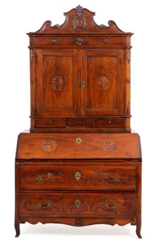 Trumeau in noce . Emilia Parma Luigi XV.