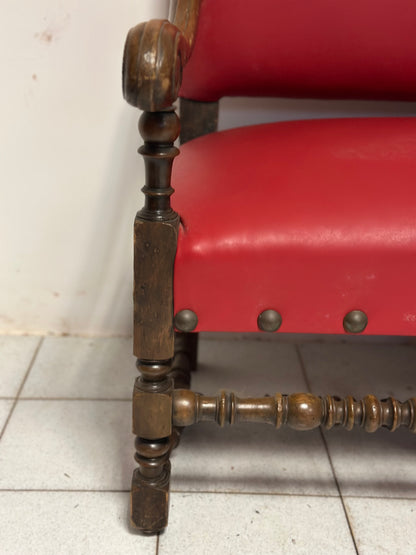 Divano e tre sedie a rocchetto epoca 700