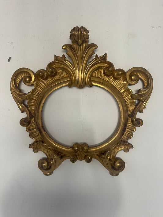 CARTAGLORIA, CANTAGLORIA IN LEGNO DORATO - LUIGI FILIPPO ( XIX SEC.)