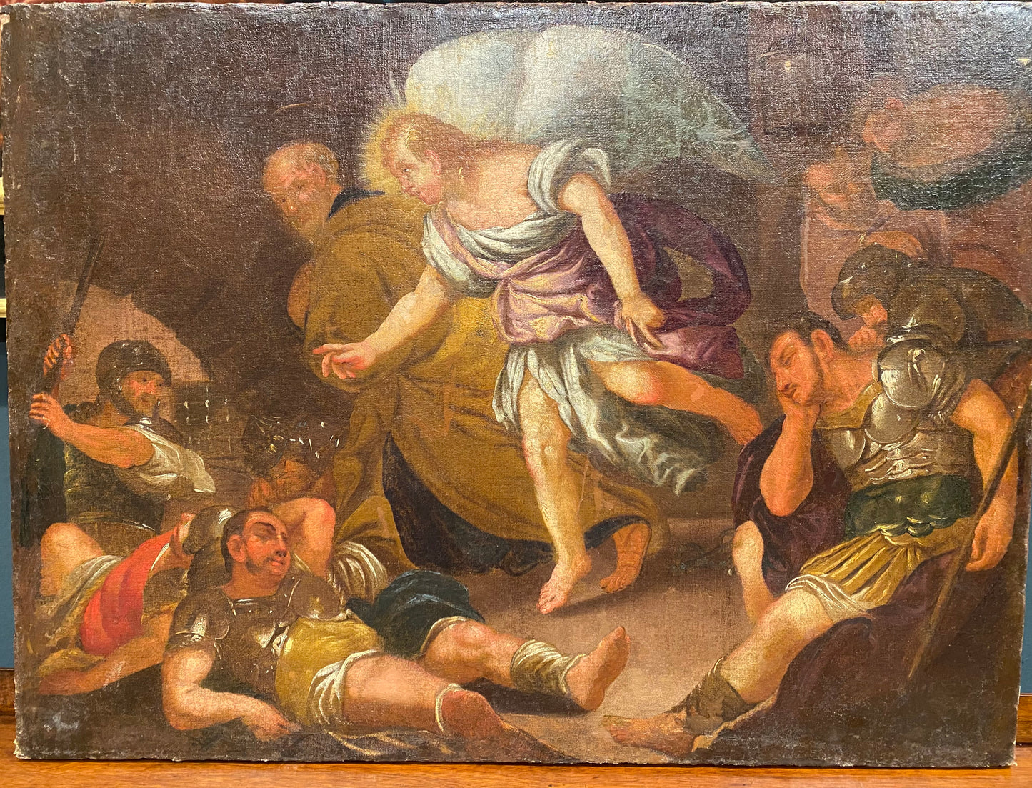 La liberazione di San Pietro olio su tela. XVII secolo
