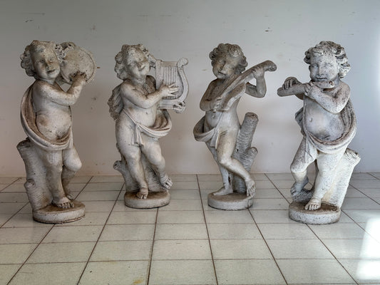 Gruppo di quattro Angeli  con strumenti musicali.Inizio XX secolo