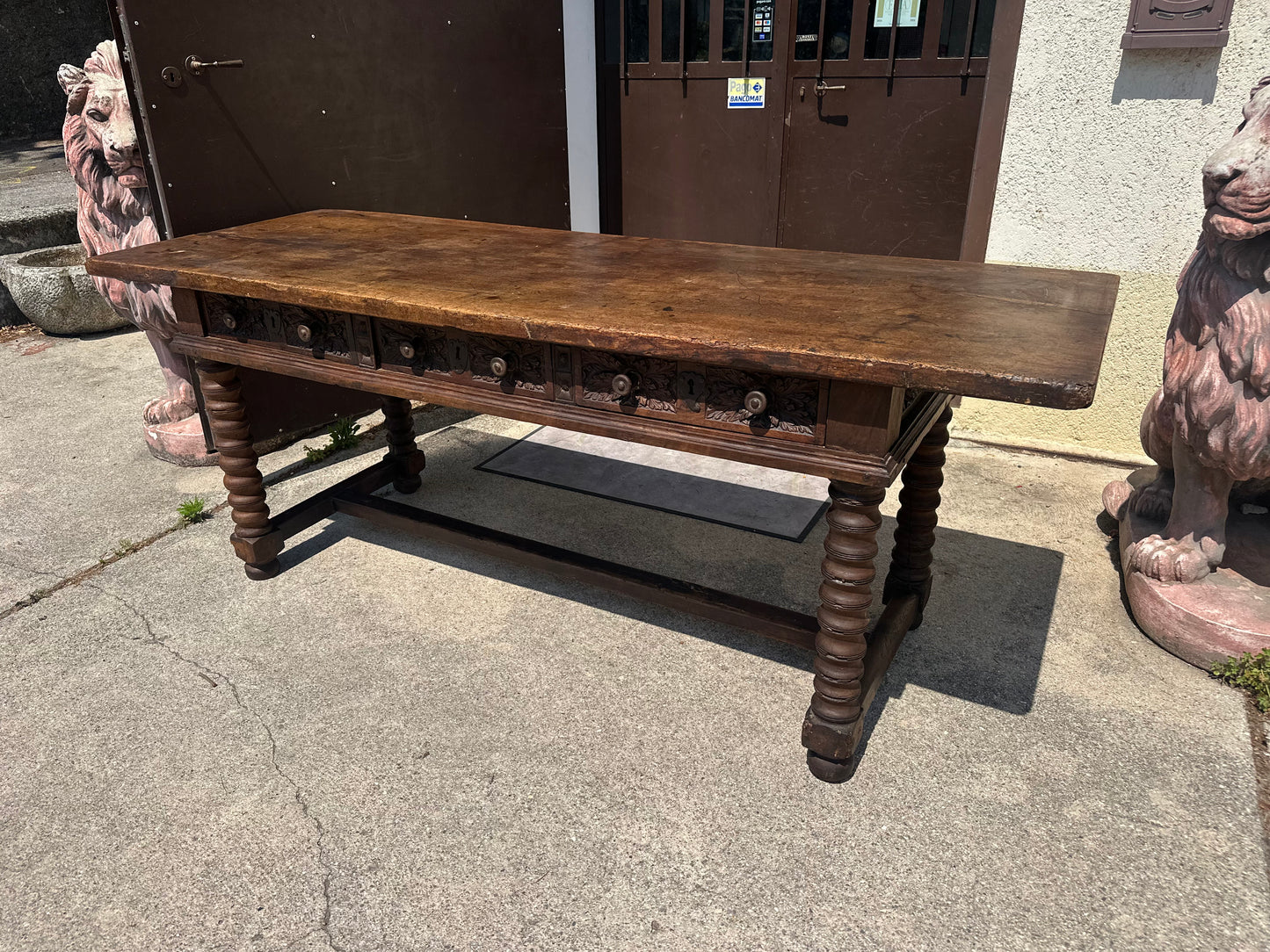 Tavolo scrittoio Luigi XIV barocco 600