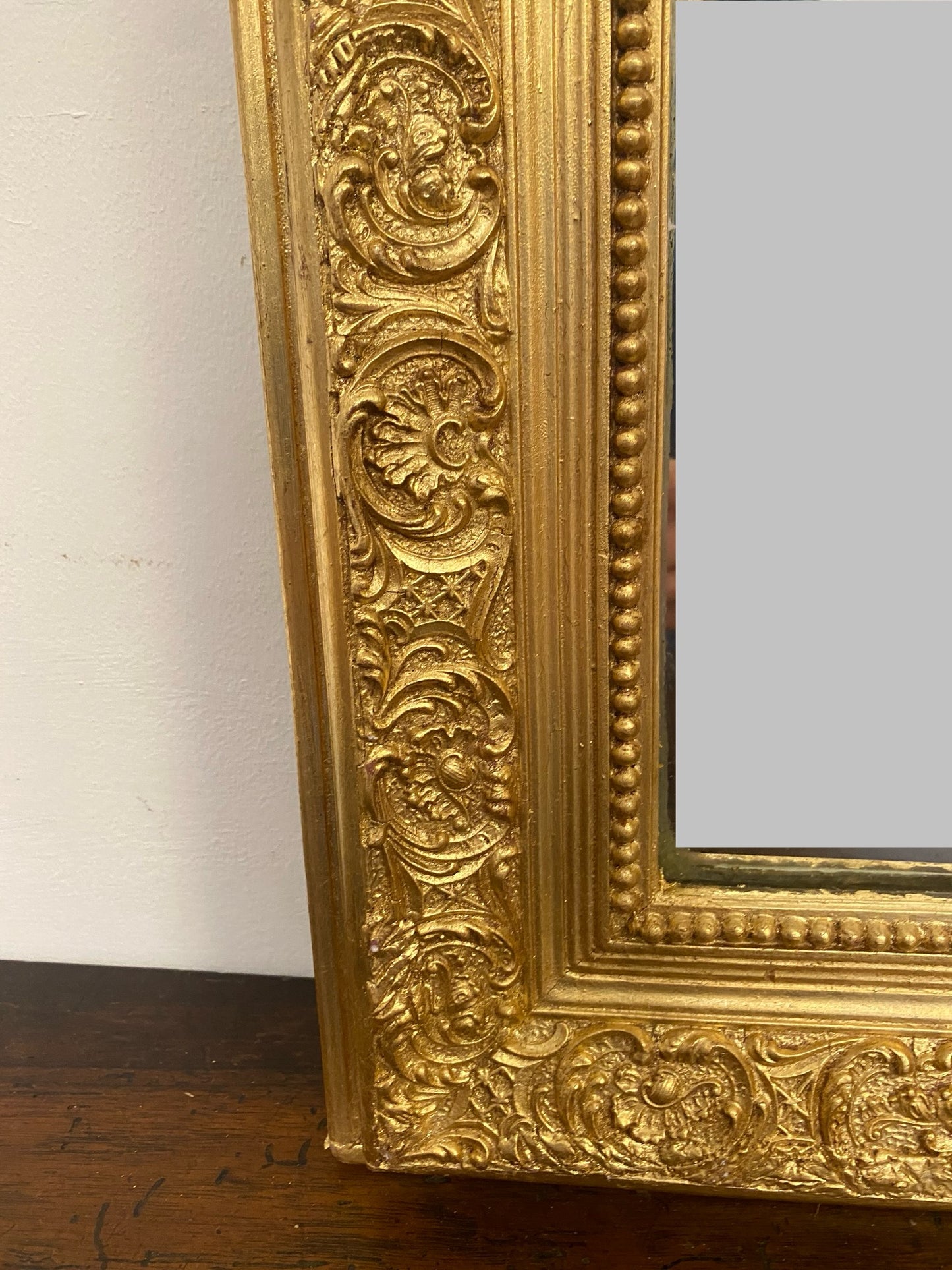 Gilded wooden mirror. Lombardy 19th century