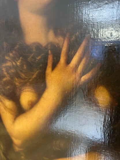 Autore: TIZIANO VECELLIO (seguace),
Soggetto: Maddalena penitente
Tecnica: (olio su tela).
Dimensioni: 90 x 70