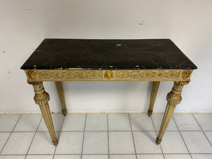 Consolles Luigi XIV in lacca e oro . Marche XVIII secolo