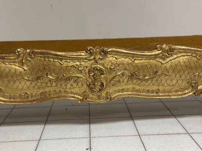 Fioriera in legno intagliato e dorato primi 800