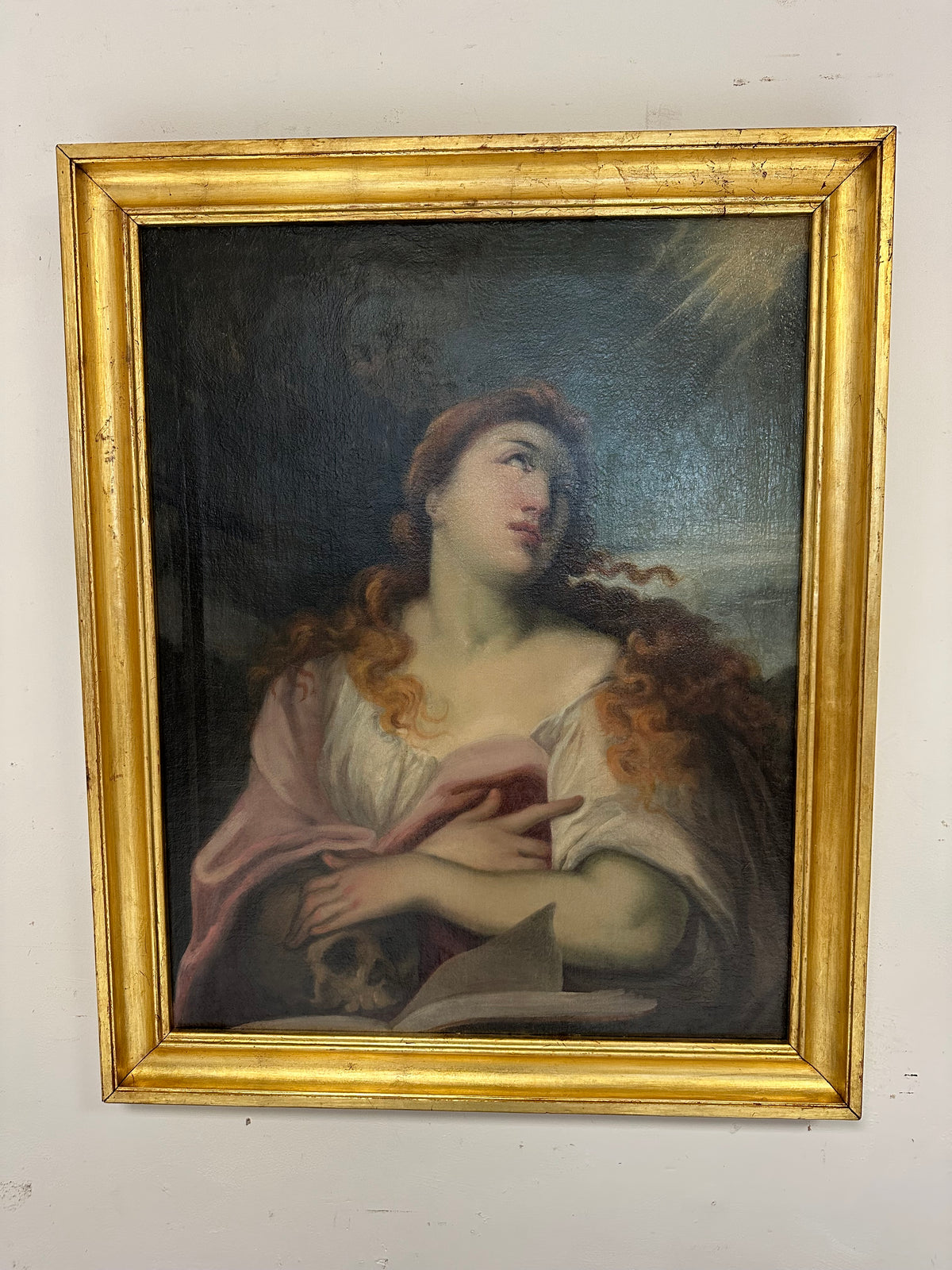 TIZIANO VECELIO (maniera di)
Pieve di Cadore 1488-90 Venezia 1576
Maddalena Penitente 
Olio su tela.  78 x 96