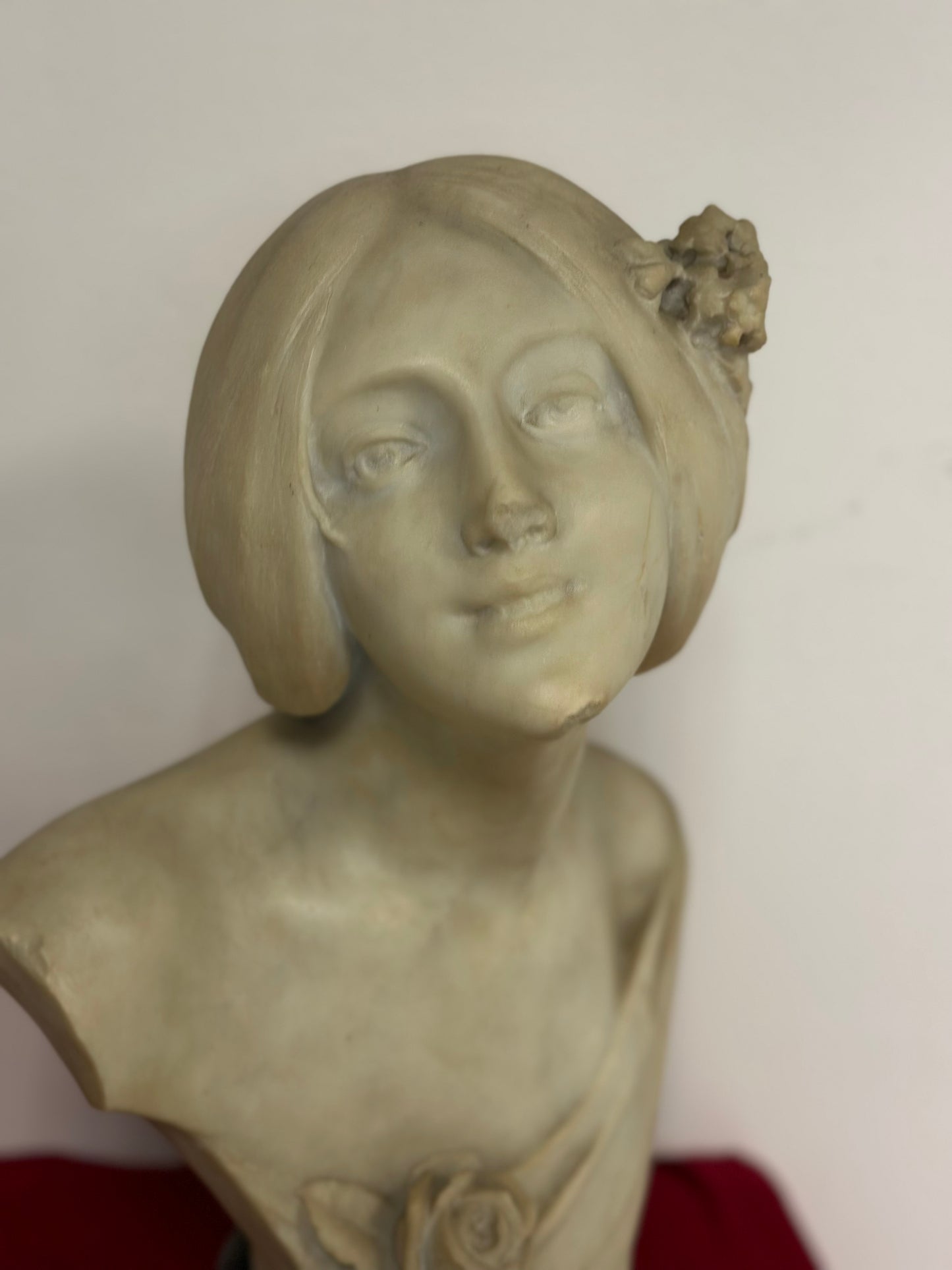 Busto in marmo di Carrara. La bella Fiorentina   Emilio fiaschi 1858 . 1941