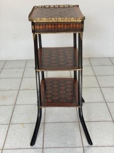 Napoleon III inlaid etagere table