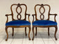 Pair of walnut armchairs. Venice 19th century