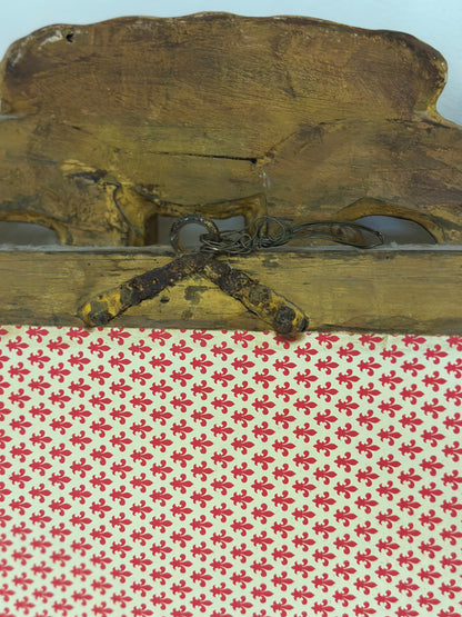 Specchiera emiliana in legno intagliato e dorato   Barocco XVII secolo