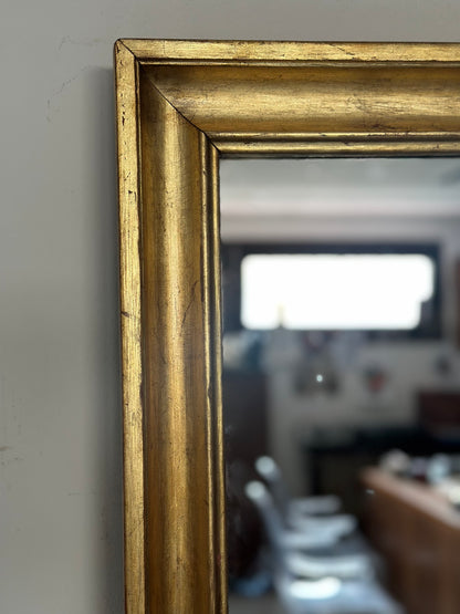 specchiera impero in legno dorato XIXsecolo restaurata