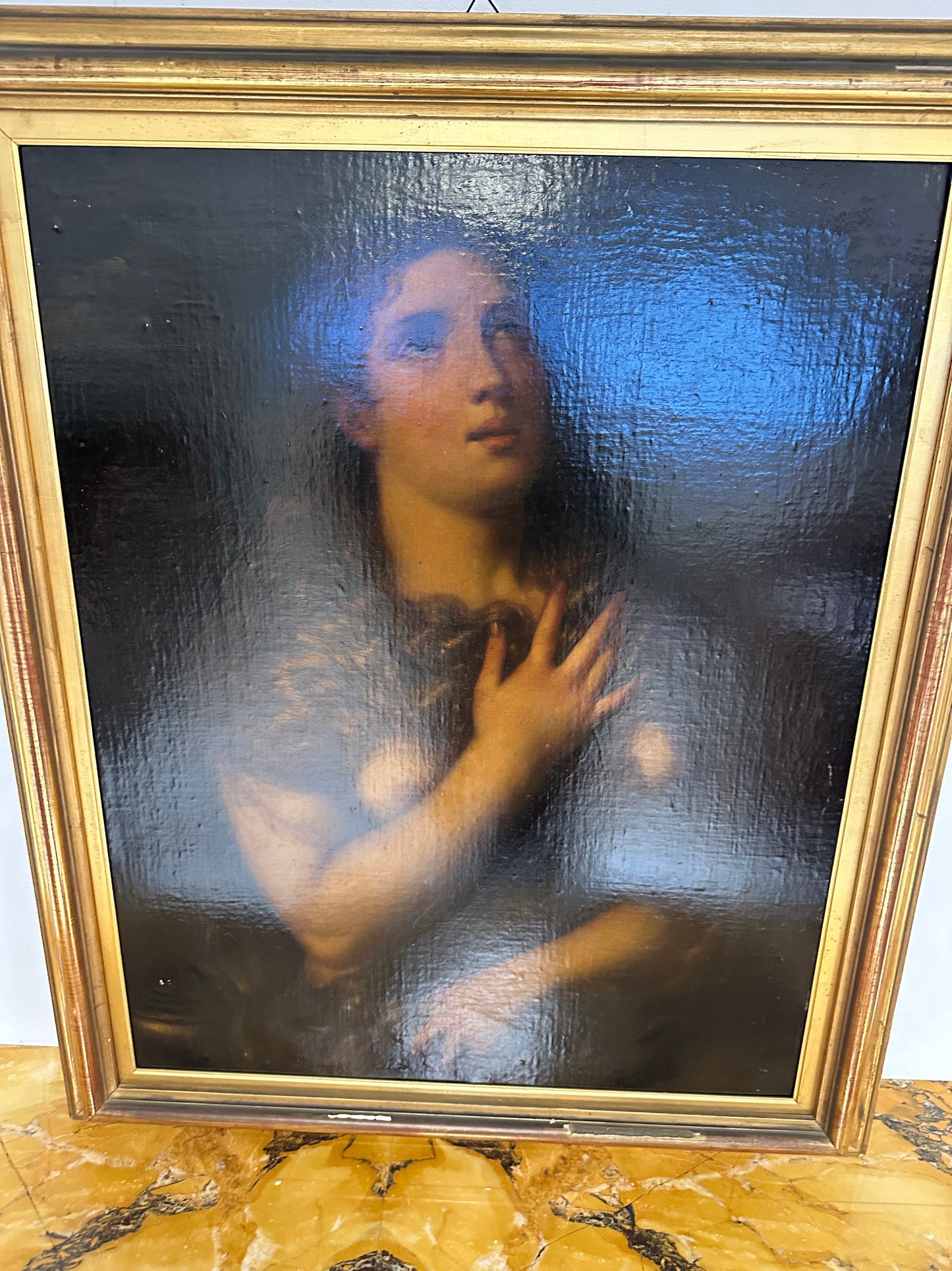 Autore: TIZIANO VECELLIO (seguace),
Soggetto: Maddalena penitente
Tecnica: (olio su tela).
Dimensioni: 90 x 70