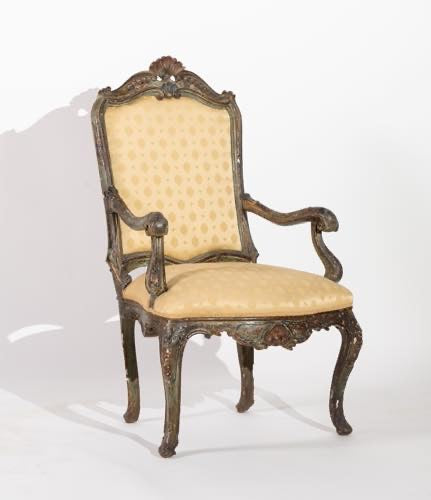 Poltrona Luigi XV Venezia prima metà XVIII secolo
