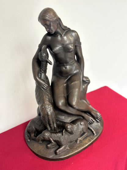 Scultura in bronzo fusione a cera persa  inizio XX secolo