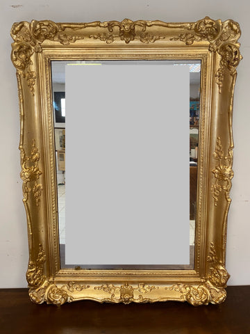 Specchiera lombarda dorata XIX secolo