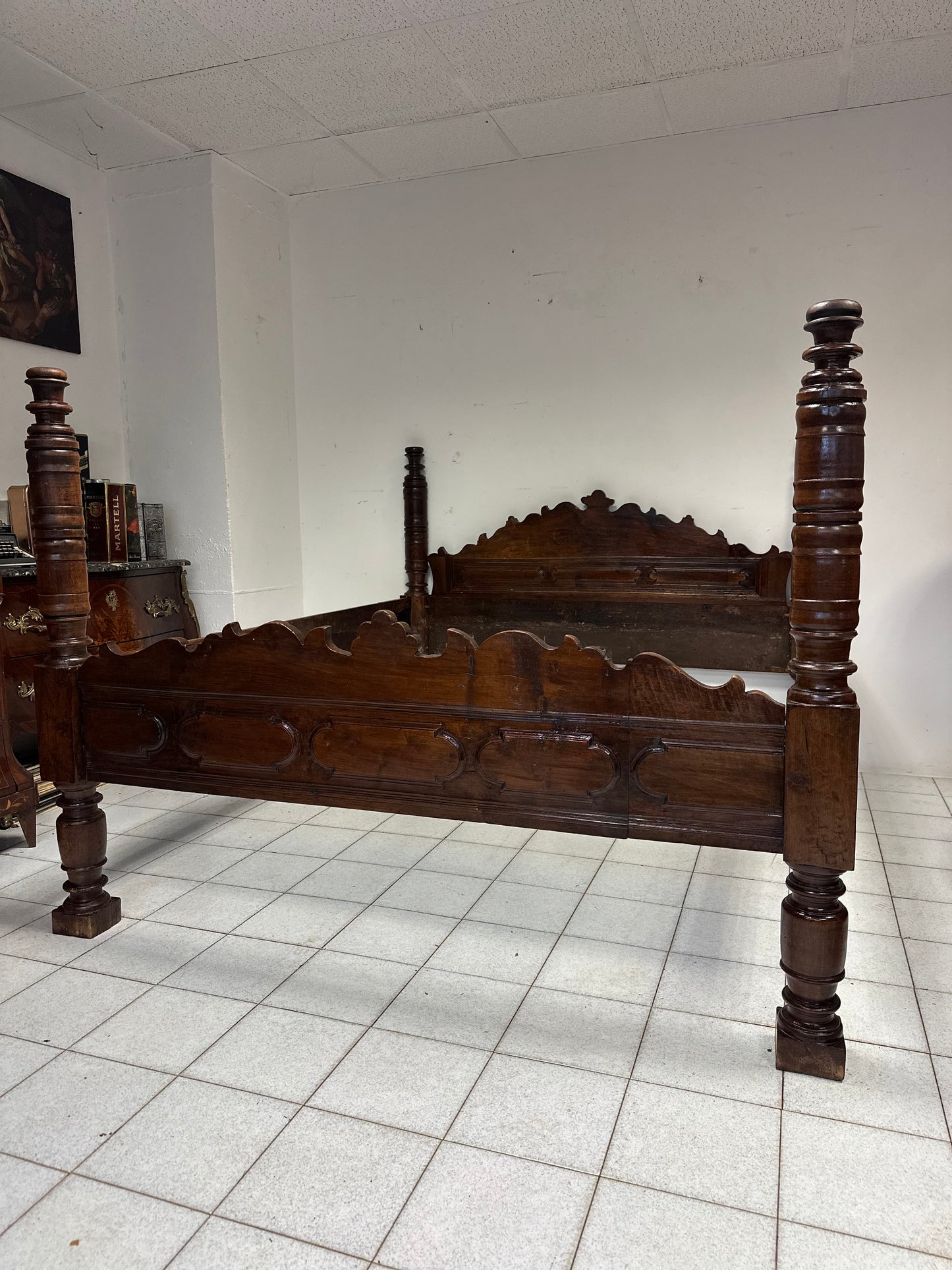 Letto matrimoniale Emiliano bolognese . XVII secolo