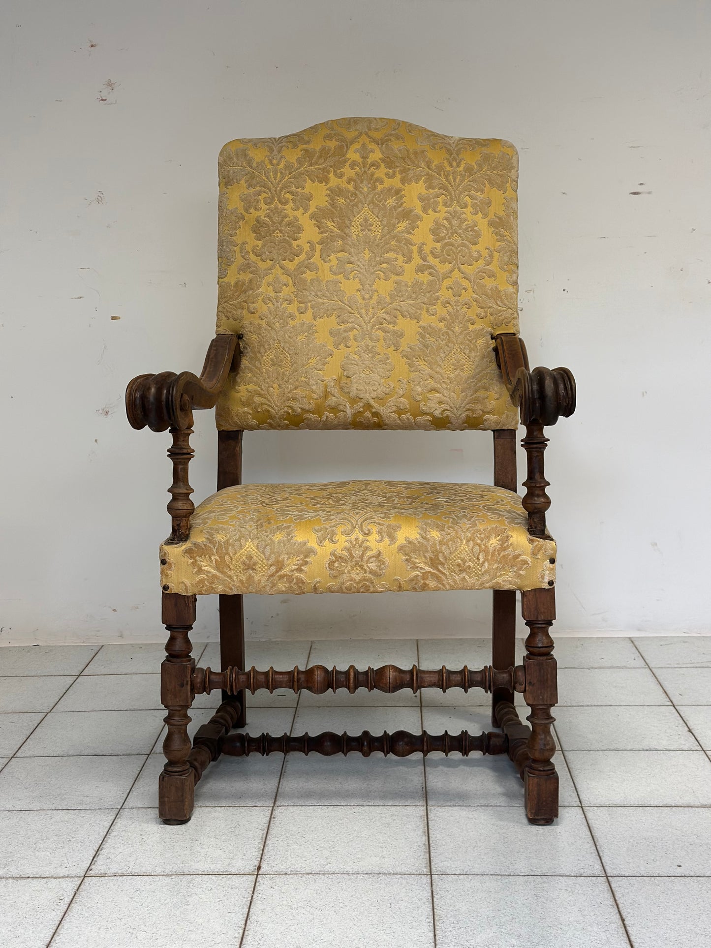 Poltrona trono Luigi XIV Modena inizio 700