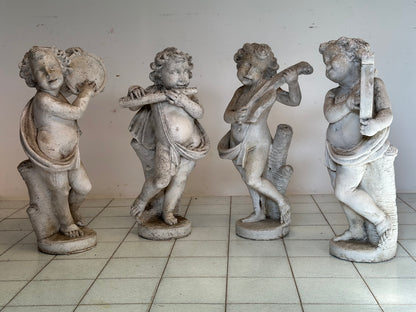 Gruppo di quattro Angeli  con strumenti musicali.Inizio XX secolo