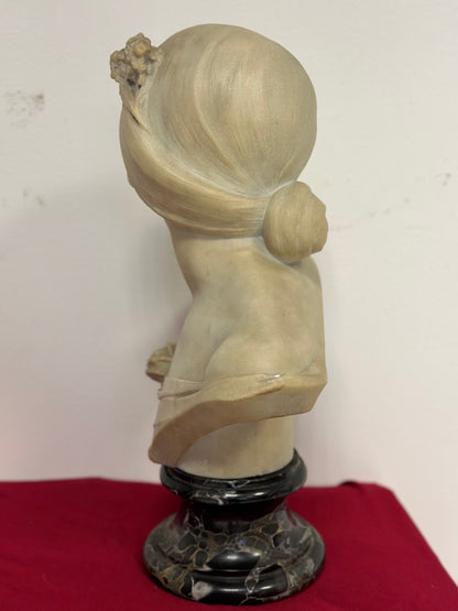 Busto in marmo di Carrara. La bella Fiorentina   Emilio fiaschi 1858 . 1941