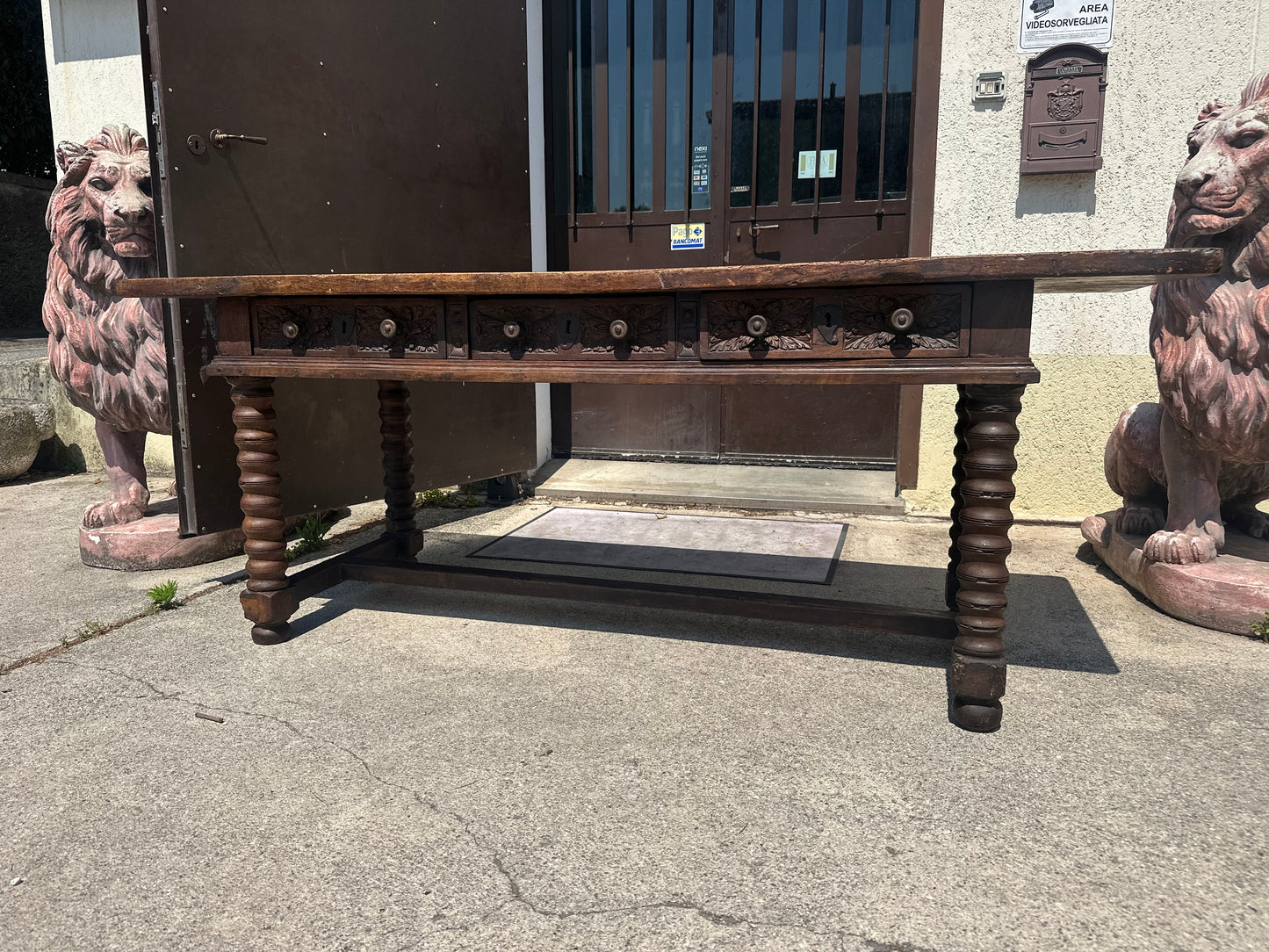 Tavolo scrittoio Luigi XIV barocco 600