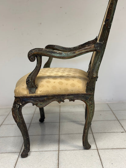 Poltrona Luigi XV Venezia prima metà XVIII secolo