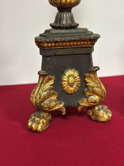 Coppia di candelieri Luigi XIV da palazzo. Lombardia 700