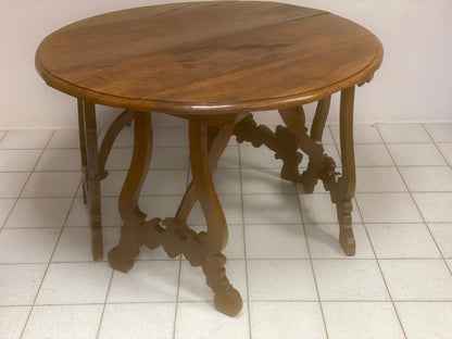 oval table formed by two lyre-shaped half consoles. Lombardy, late 17th century