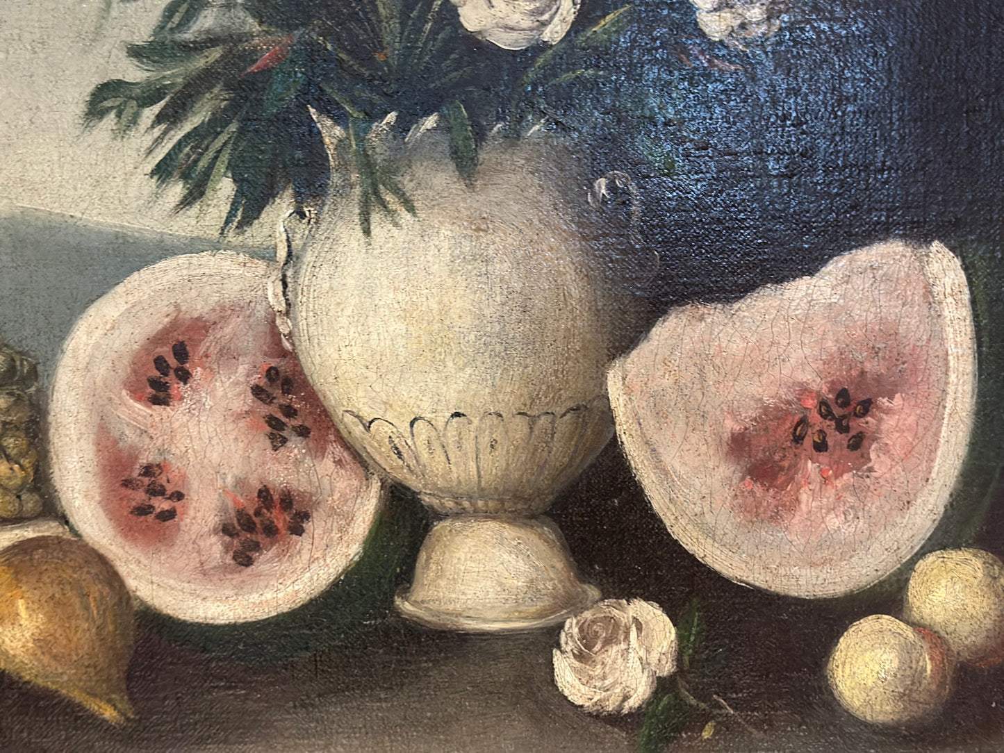 Olio su tela.  Scuola emiliana fine XVIII secolo