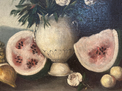Olio su tela.  Scuola emiliana fine XVIII secolo