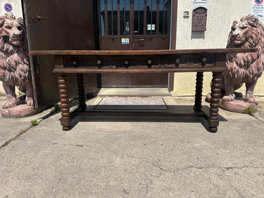 Tavolo scrittoio Luigi XIV barocco 600